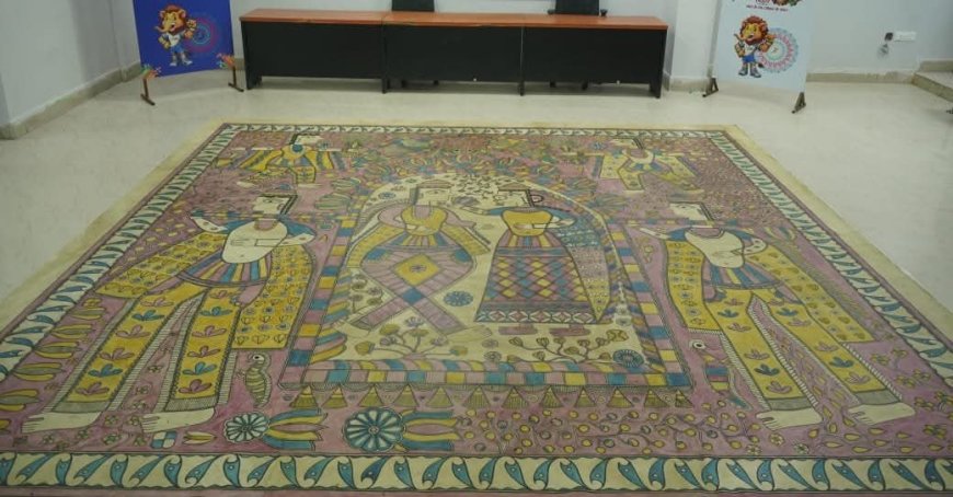 सबसे बड़ी मधुबनी पेंटिंग का विश्व कीर्तिमान
