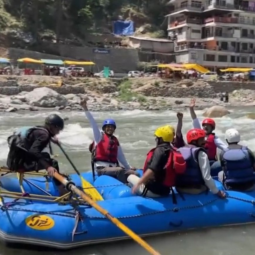 कुल्लू में नई राफ्टिंग साइट का शुभारंभ:रामसिला से पिरड़ी तक की सुविधा, विधायक सुंदर ठाकुर ने किया उद्घाटन