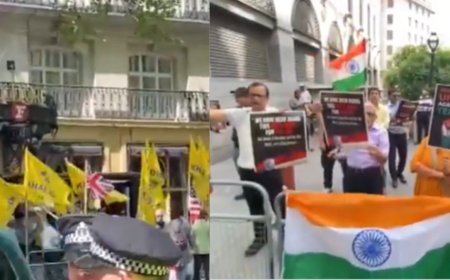 लंदन में पहलगाम पर घमासान, एक तरफ थे खालिस्तानी और पाकिस्तान...तभी सामने आ गया हिंदुस्तान; देखें VIDEO