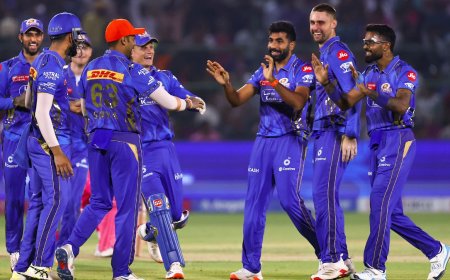 IPL points table after RR vs MI match, orange cap and purple cap leaderboard