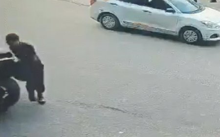 दिल्ली में सिक्योरिटी गार्ड को थार ने कुचला, देखें VIDEO:गार्ड ने तेज हॉर्न बजाने के लिए मना किया था, दोनों पैर फ्रैक्चर; आरोपी गिरफ्तार