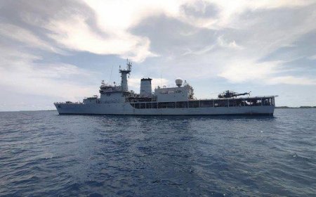 INS Sharda माफिला अफुशी एटोल, मालदीव में पहुंचा: भारत-मालदीव संयुक्त HADR अभ्यास