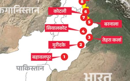 ऑपरेशन सिंदूर- पाकिस्तान में 9 आतंकी ठिकानों पर एयर स्ट्राइक:इनमें जैश के 4, लश्कर के 3, हिजबुल के 2 ट्रेनिंग सेंटर; देखें पूरी लिस्ट