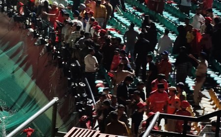 पाकिस्तान के हमले के बाद धर्मशाला में IPL मैच रोका:स्टेडियम की लाइट बंद, खाली करवाया, पंजाब और दिल्ली का मैच का था