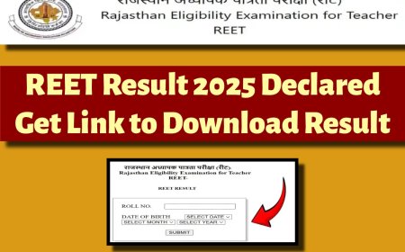 REET Result 2025 Released: यहाँ से डाउनलोड करें अपना रिज़ल्ट
