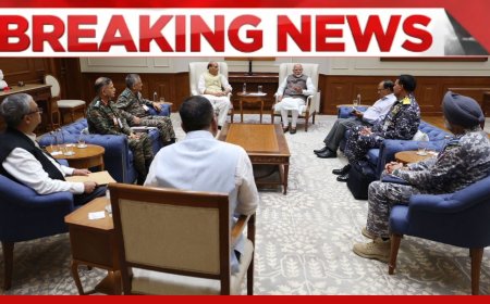 प्रधानमंत्री मोदी की अध्यक्षता में उच्चस्तरीय सुरक्षा बैठक, रक्षा मंत्री, एनएसए, सेना प्रमुख हुए शामिल