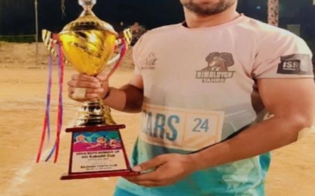 कुरुक्षेत्र के नेशनल कब्ड्‌डी प्लेयर की हिमाचल में मौत:2 ट्रकों के बीच फंसी कार; 5 साथी भी जख्मी; धर्मशाला में टूर्नामेंट खेलने गए थे