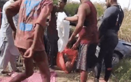 मलेरकोटला में नहर में गिरी कार, 4 शव बरामद:10 मई से थे लापता, हरिद्वार जाने के लिए निकले, पंजाब-राजस्थान-हिमाचल के रहने वाले