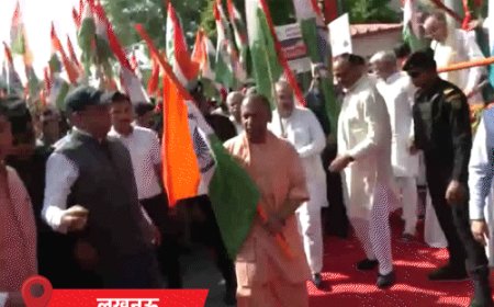 ऑपरेशन सिंदूर की सफलता पर भाजपा की तिरंगा यात्रा:UP-उत्तराखंड-ओडिशा के CM शामिल हुए; योगी बोले-कोई भारत को छेड़ेगा तो उसे छोड़ेंगे नहीं