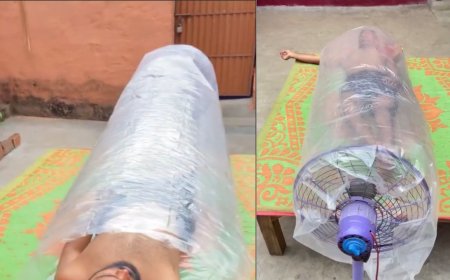 गर्मी भगाने के लिए लड़कों ने बैठाया हाइटेक जुगाड़, बैठाई ऐसी तरकीब नहीं पड़ेगी AC की जरूरत