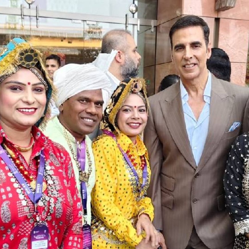 अक्षय कुमार ने देखी हरियाणवी संस्कृति:मुंबई में नारनौल की ऐतिहासिक इमारतें छाई, जीओ वर्ल्ड कन्वेंशन सेंटर में फिल्म निर्माताओं को दिखाई