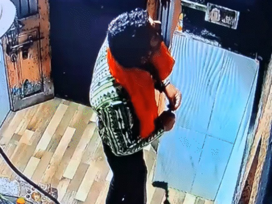मंडी के नीलकंठ मंदिर में चोरी, VIDEO:भगवा पटका पहने रात 3 बजे घुसा चोर; दानपात्र से चुराया कैश, सीसीटीवी में दिखा