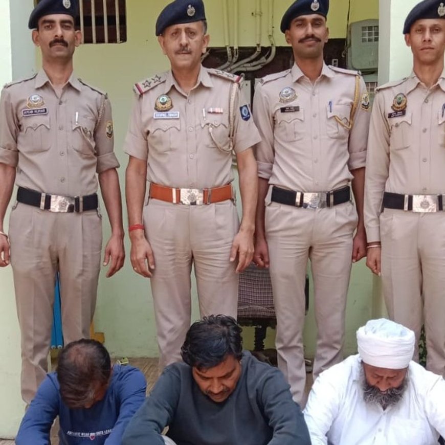 सोलन में 16 करोड़ की धोखाधड़ी करने वाले तीन गिरफ्तार:अस्पताल-गुरुद्वारा बनाने के लिए जमीन का दिया झांसा, देहरादून से पकड़े