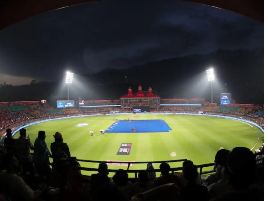 बारिश और फ्लडलाइट्स ने बिगाड़ा खेल: धर्मशाला में PBKS और DC का मुकाबला अधूरा रह गया