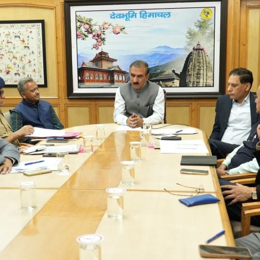 सीएम सुक्खू ने ली उच्च स्तरीय इमरजेंसी मीटिंग:सीमावर्ती क्षेत्रों में हाई अलर्ट, 24 घंटे खुलेगा सीएम-चीफ सेक्रेटरी ऑफिस