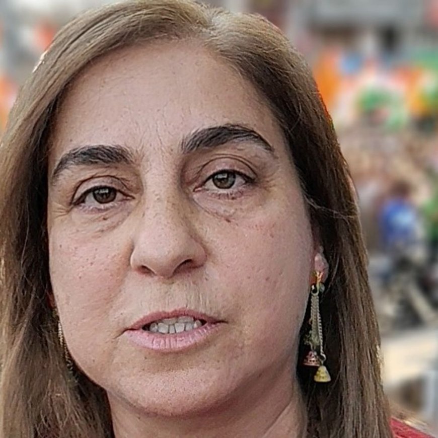 धर्मशाला में तुर्की की महिला ने दिया एकता का संदेश:रैली में हुई शामिल, भारत के समर्थन में लगाए नारे