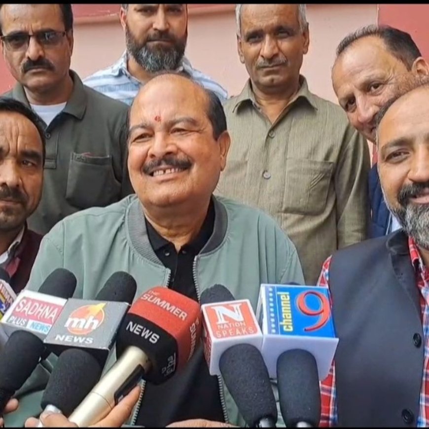 शिमला में सांसद हर्ष महाजन ने सुक्खू सरकार को घेरा:बोले-प्रदेश में अधिकारी बेलगाम, 40 साल में ऐसी स्थिति नहीं देखी