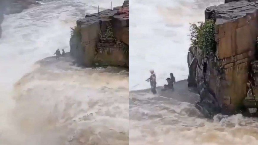 'लगता है इन लोगों का खुद की जिंदगी से मोह भंग हो गया है', मौत के चौखट पर खड़े होकर मछली मारते दिख 3 युवक