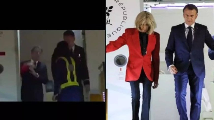Macron reacts to viral video of wife slapping him, says it's nothing, they were just joking