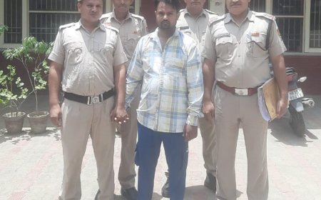 रेवाड़ी में 6 साल से फरार ठग दबोचा:पॉलिसी के नाम पर ठगे 8 लाख, दिल्ली का रहने वाला, साथी पहले से गिरफ्तार