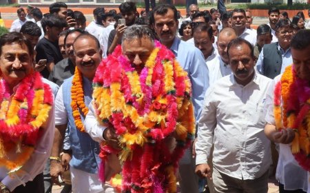 मंडी में शिक्षा मंत्री ने की घोषणा:बोले-शिक्षकों की भर्ती जारी, 3100 और पद जल्द भरेंगे, शिक्षा के लिए 8950 करोड़ का बजट