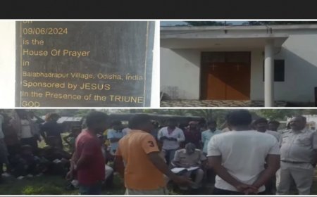 ओडिशा – प्रधानमंत्री आवास योजना के तहत बने घर को बनाया चर्च