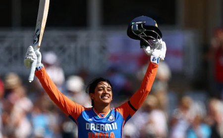 मंधाना के शतक से भारत ने इंग्लैंड को हराया