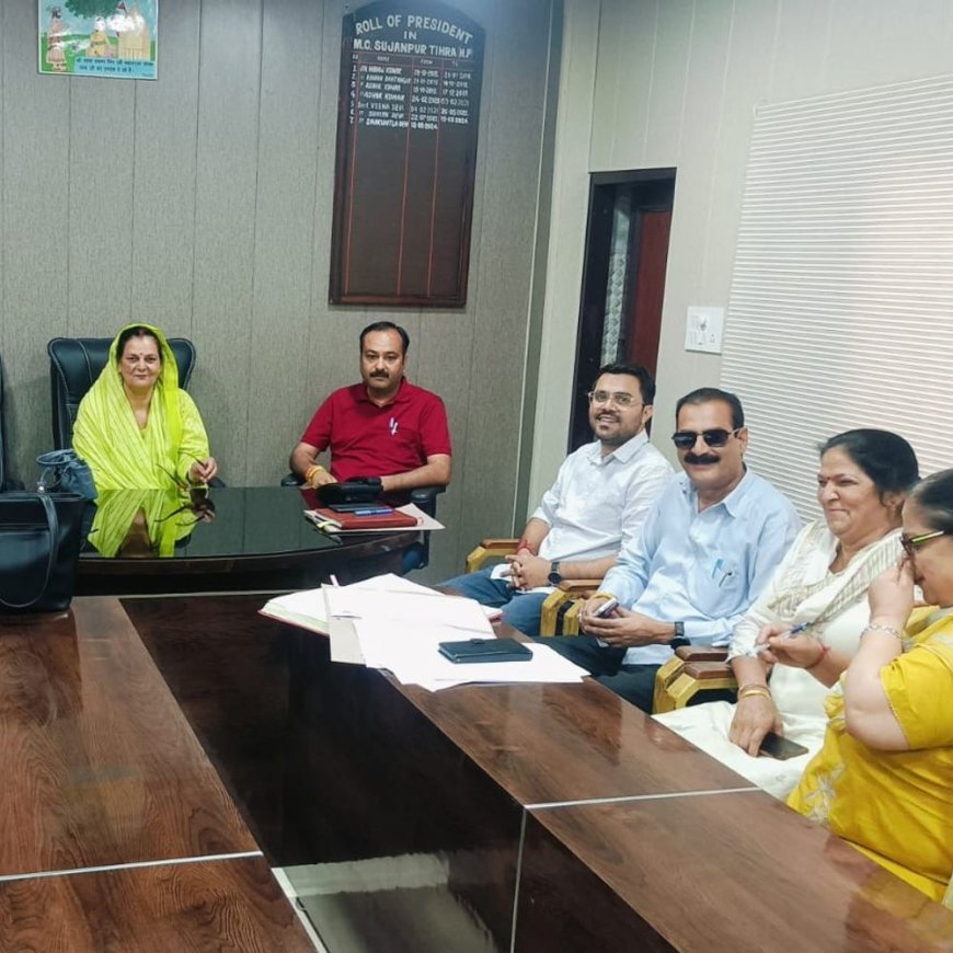 सुजानपुर नगर परिषद का 8 करोड़ का बजट पारित:विकास कार्यों पर खर्च होंगे 3 करोड़, बस स्टैंड पर बनेगा गांधी चौक जैसा स्थान