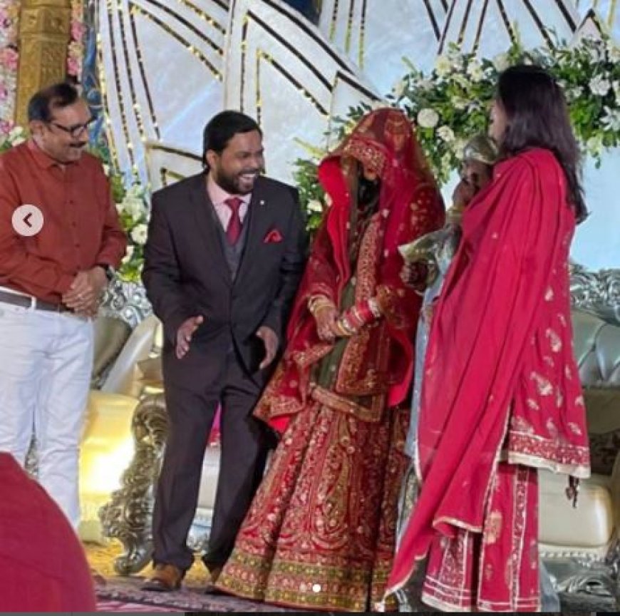 पटना: मशहूर शिक्षक खान सर की रिसेप्शन पार्टी में उमड़ा जनसैलाब, दुल्हनिया ने नहीं हटाया घूंघट