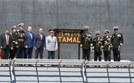 नवीनतम स्टील्थ फ्रिगेट आईएनएस तमाल को भारतीय नौसेना में शामिल किया गया