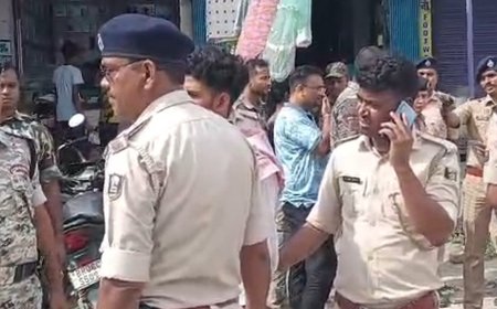 लूटपाट करने पहुंचे अपराधी, बैंक में पहले से थी पुलिस:अधिकारियों के देखकर भागे कार सवार 8 बदमाश, 5 किमी बाद धराए 2 शातिर
