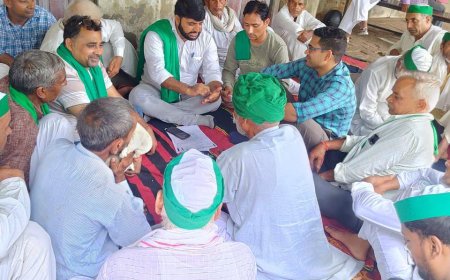 भाकियू अराजनैतिक ने बीबी नगर स्थित गन्ना समिति संघ पर पंचायत का आयोजन किया गया