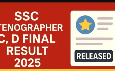 SSC Stenographer Grade C, D Final Result 2025 जारी, यहां से करें डाउनलोड