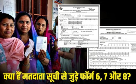 मतदाता सूची के फॉर्म 6, 7 और 8 में कितने बदलाव हुए? जानें कौनसा फॉर्म किसके लिए