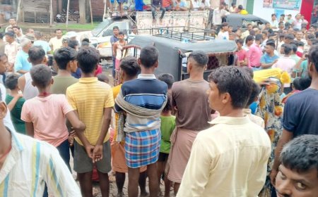 नवादा में बिजली गिरने से 2 की मौत:खेत में काम करते समय दुर्घटना, परिजनों ने मुआवजे को लेकर किया सड़क जाम