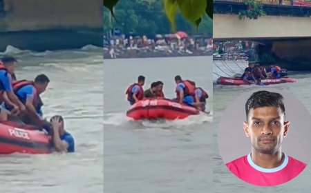 हरिद्वार: गंगा में डूबने लगे इंडियन कबड्डी टीम के पूर्व कप्तान दीपक हुड्डा, PAC जवानों ने किया रेस्क्यू- Video
