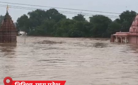 MP में बाढ़ के हालात, दो जिलों में स्कूल बंद:राजस्थान के सवाई माधोपुर में हाईवे बहा; लैंडस्लाइड से केदारनाथ यात्रा रुकी, 2500 लोग फंसे