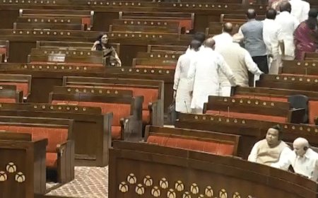 मोदी राज्यसभा नहीं पहुंचे, खड़गे बोले- ये सदन का अपमान:शाह ने कहा- मैं जवाब दे रहा हूं, उन्हें क्यों बुलाना; विपक्ष ने वॉकआउट किया