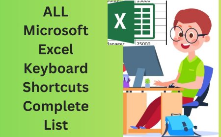 ALL Microsoft Excel Keyboard Shortcuts Complete List माइक्रोसॉफ्ट एक्सेल कीबोर्ड शॉर्टकट की पूरी सूची
