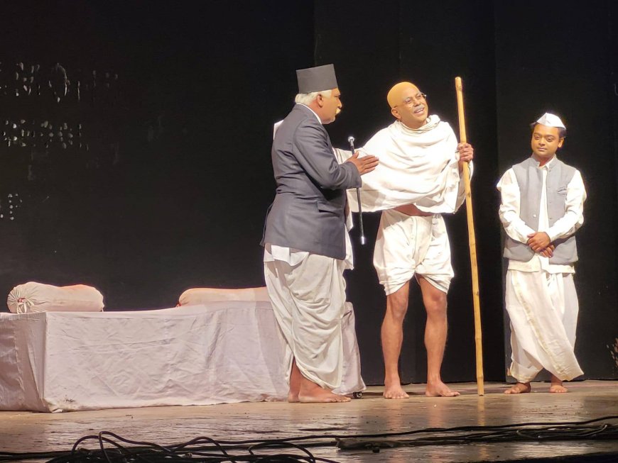 संघ गंगा के तीन भगीरथ – नवभारत को प्रेरित करने वाली कलाकृति