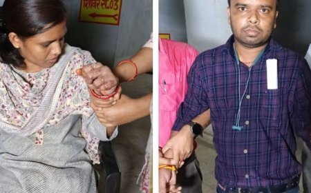 अरवल में रिश्वत लेते दो सर्वे अमीन रंगे हाथ गिरफ्तार:सर्वे पर्चा देने के लिए मांगे 50 हजार, विशेष निगरानी इकाई का कार्रवाई