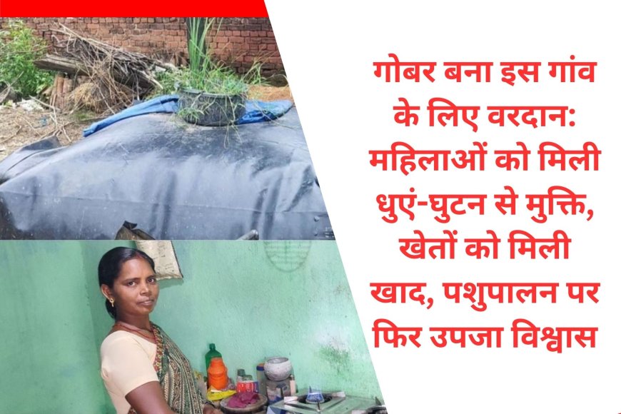 बोकारो गांव में गोबर गैस प्लांट से बड़ा बदलाव: महिलाओं को राहत, खेतों को खाद और पशुपालन को बढ़ावा
