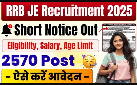 RRB JE Recruitment 2025 – 2569 Junior Engineer Vacancies | Apply Online at rrbapply.gov.in
