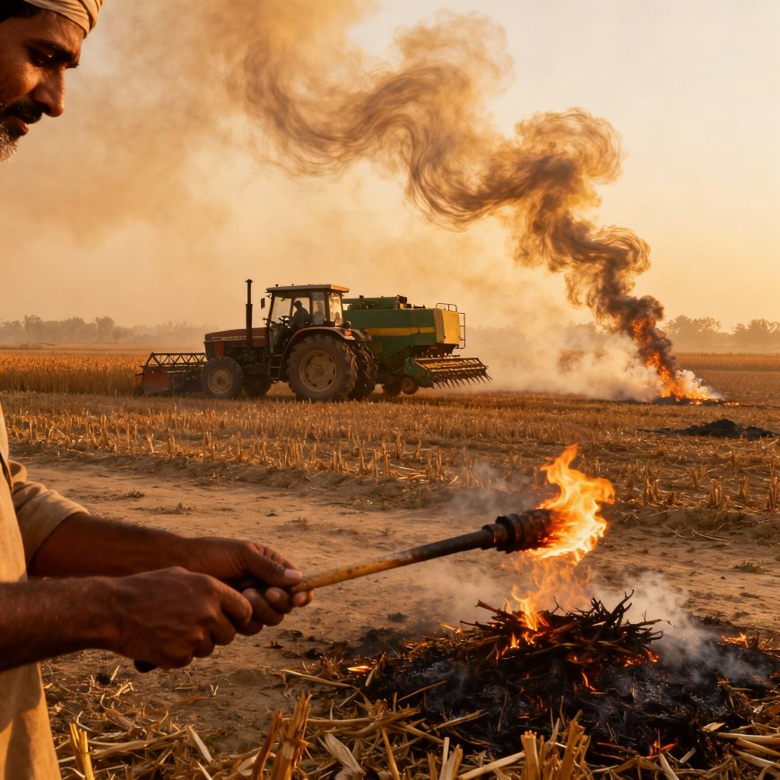 पराली जलाने की बढ़ती समस्या और समाधान के रास्ते