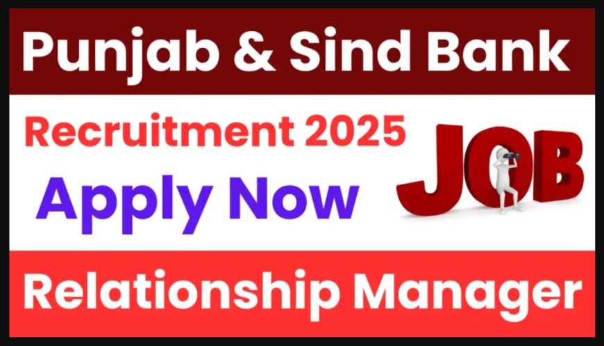 Punjab & Sind Bank Recruitment 2025 – MSME Relationship Manager के 30 पदों पर भर्ती शुरू | Apply Online