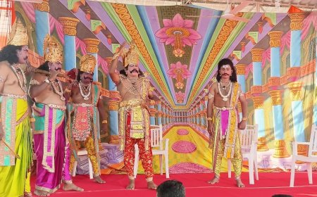 यज्ञशाला में रामलीला का मंचन