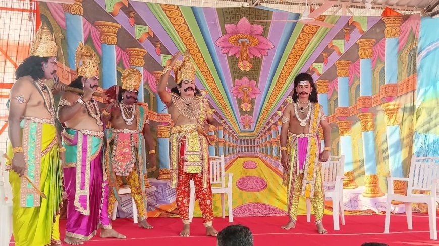 यज्ञशाला में रामलीला का मंचन