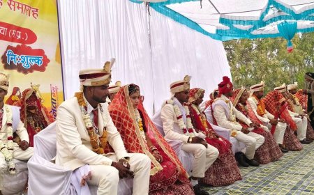 मालवा – संघ शताब्दी वर्ष के निमित्त भारतीय किसान संघ के तत्वाधान में 11 कन्याओं का सामूहिक विवाह संपन्न