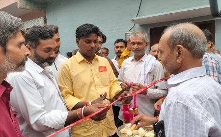पहाड़पुर में निकली 26वीं श्रीकृष्ण जन्माष्टमी शोभायात्रा